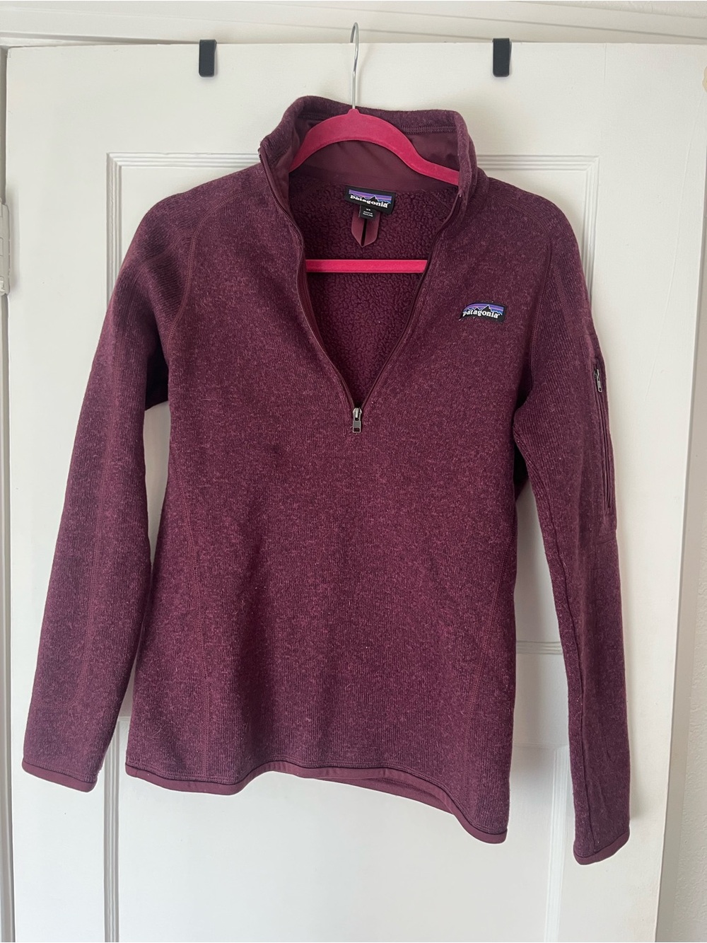 Patagonia Plum Half-Zip Fleece Pullover
